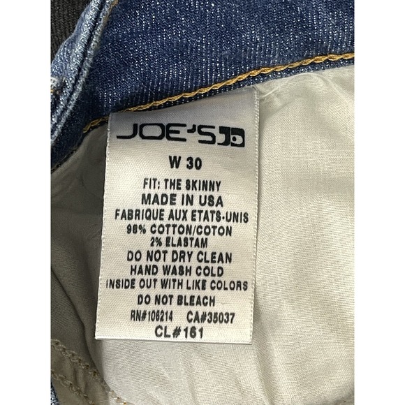 Joe's Jeans Women's 30 Blue Slim Button The Skinny Denim Streetwear Outdoor - Picture 9 of 10